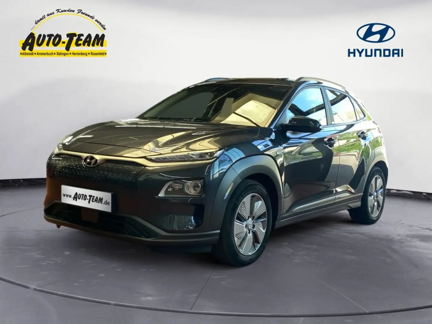 Hyundai KONA Premium 64 kWh SOH 97,5 % Grau - 1