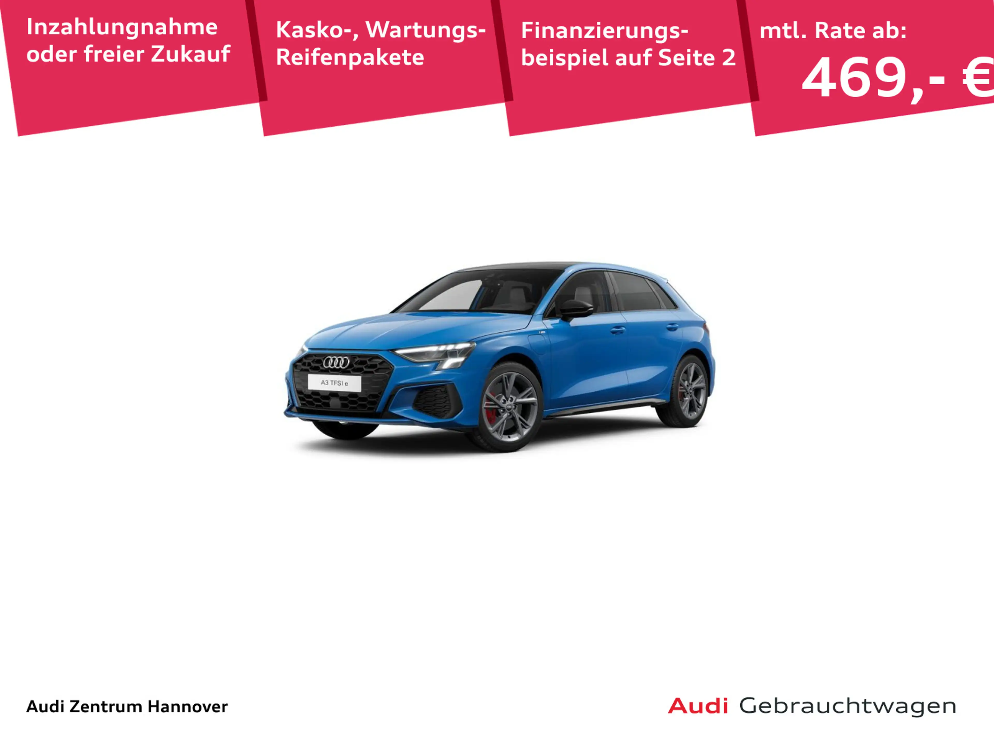 Audi A3 S line 45 TFSIe Sportback Panorama-