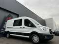 Ford Transit 2.0 tdci dubbelcabine 152000 km  automaat 6 places Blanc - thumbnail 1