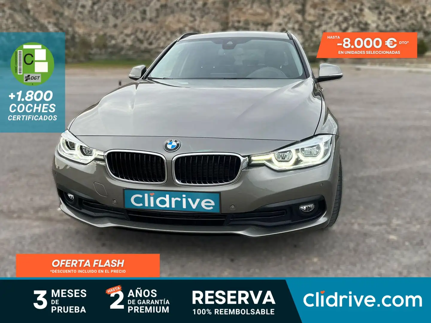 BMW 318 318dA Touring Gris - 1