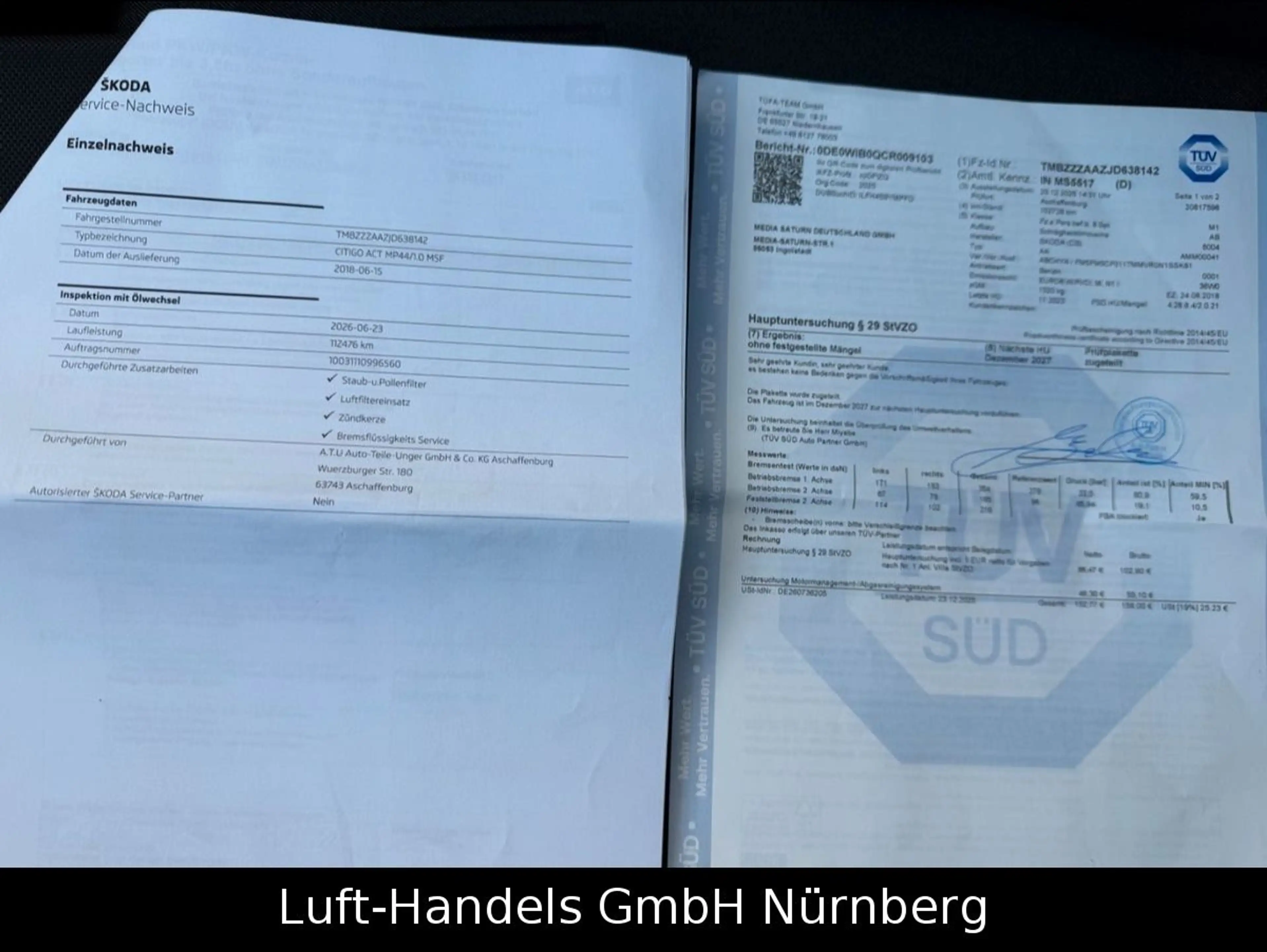 Skoda Citigo Active Klima 1.Hand Service Neu — photo 19