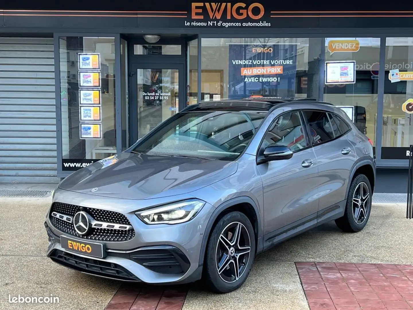 Mercedes-Benz GLA 250 Classe 250e 1.3 160ch 8g-dct amg line toit ouvrant-multibeam-led ambiance-sièges chauff-caméra Grigio - 1