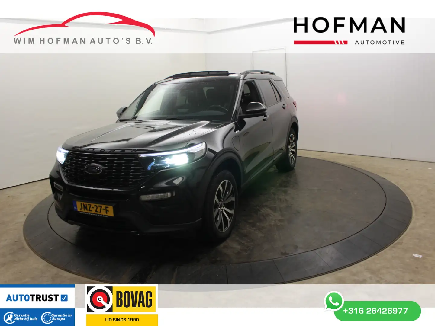 Ford Explorer 3.0 V6 PHEV ST-Line 7 Per. Pano 360° Cam Trekh B&O Zwart - 1