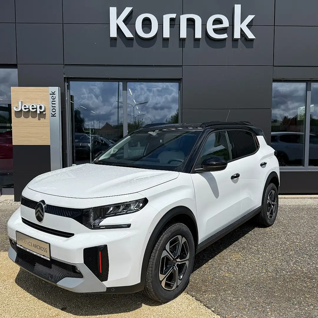 Citroen C3 Aircross Hybrid mHEV 145 Max ë-DSC6 inklusive Metropolit... Wit - 1