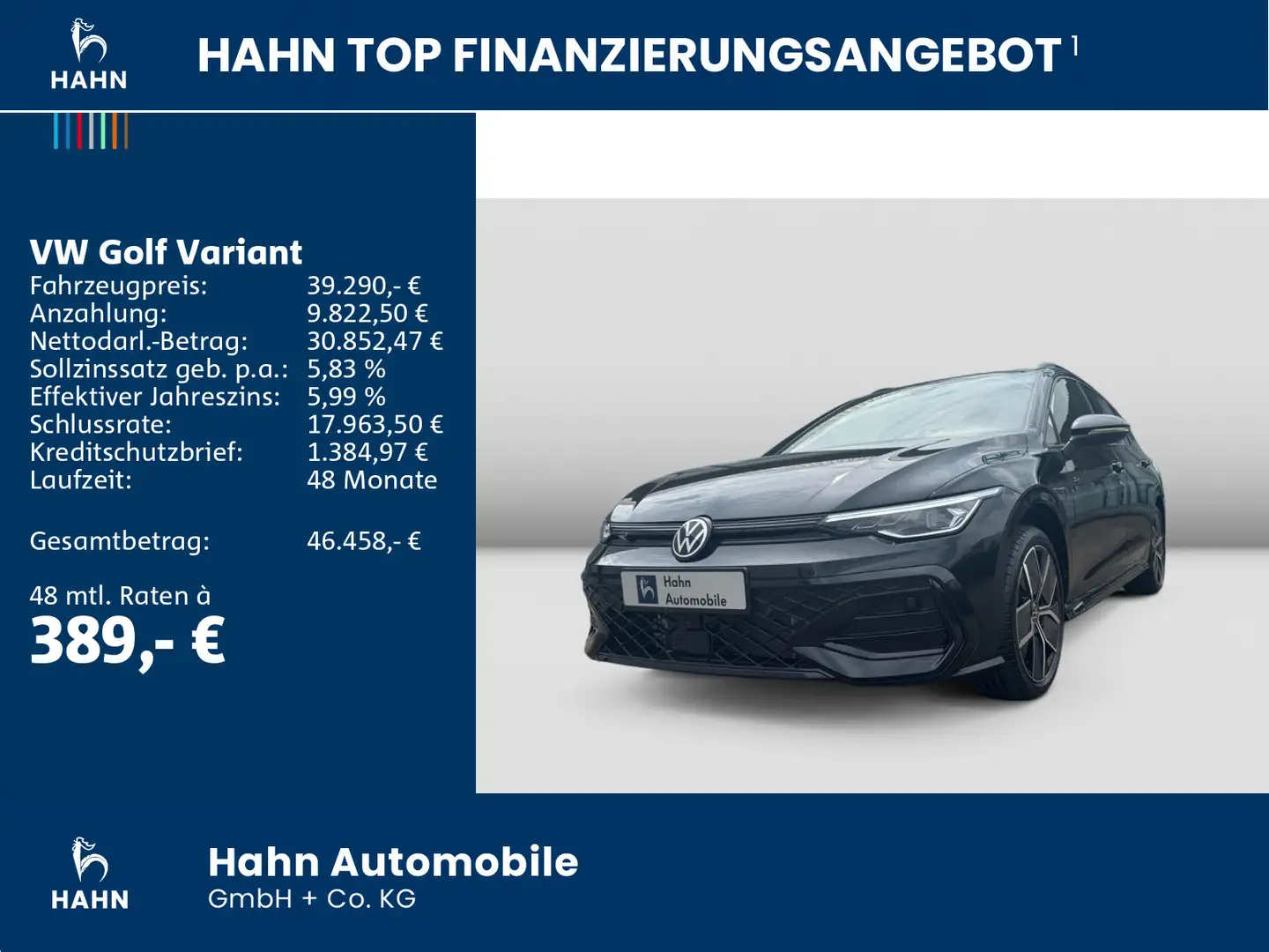 Volkswagen Golf Variant R-Line 1,5 l eTSI 150PS AHK Pano in Schwarz - 2