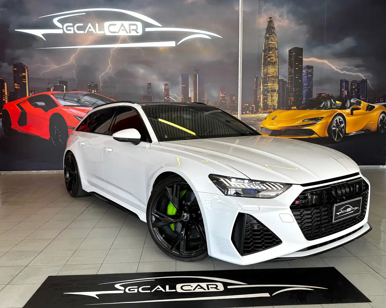 Audi RS6 600 CV RUOTE POST STERZ FRENI CARBONCR OK PERMUTE Bianco - 2