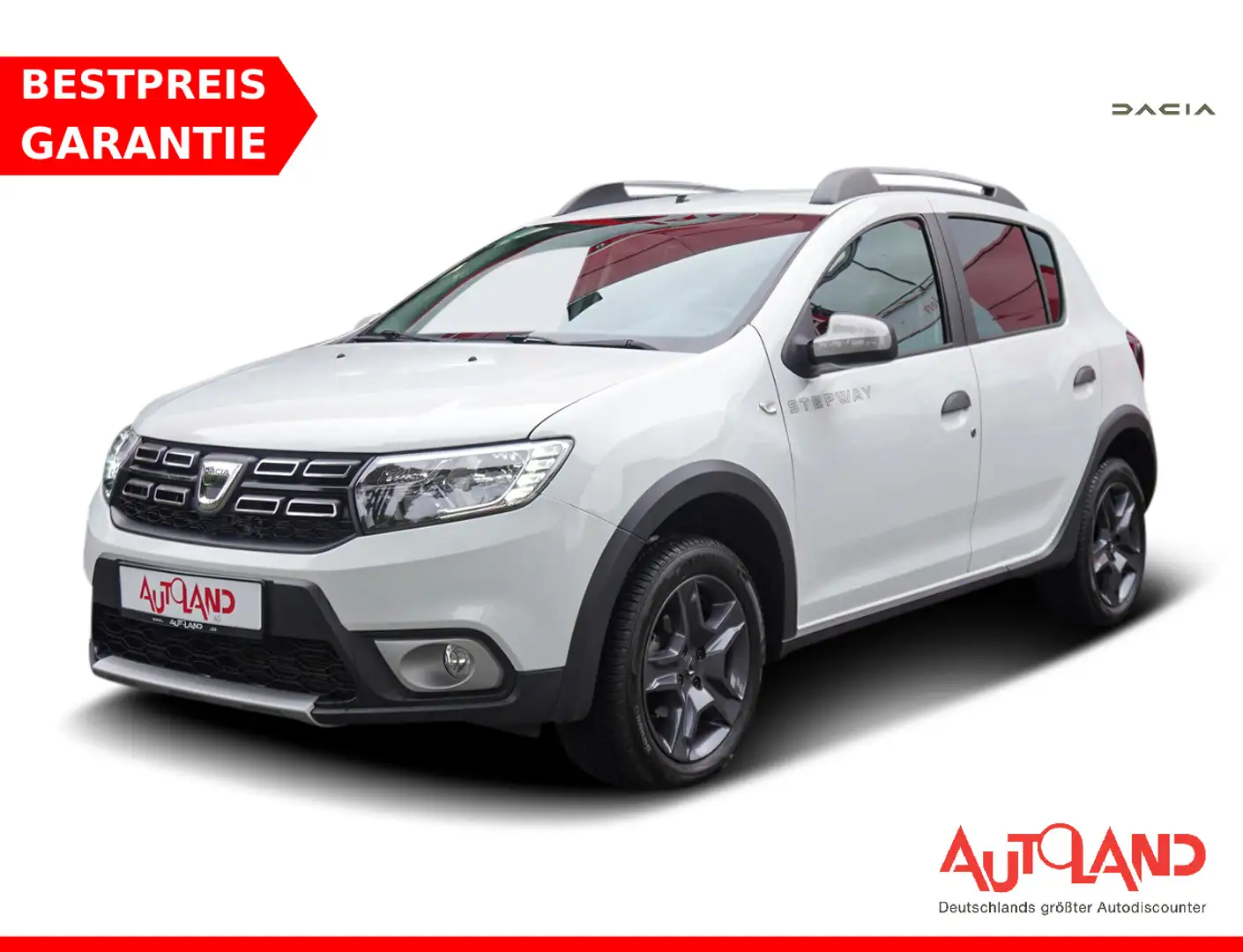Dacia Sandero Stepway 0.9 TCe Teilleder Navi Kamera Weiß - 1