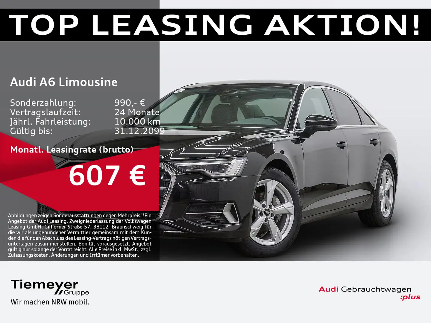 Audi A6 40 TDI Q ADVANCED VALCONA AHK 360° Schwarz - 1
