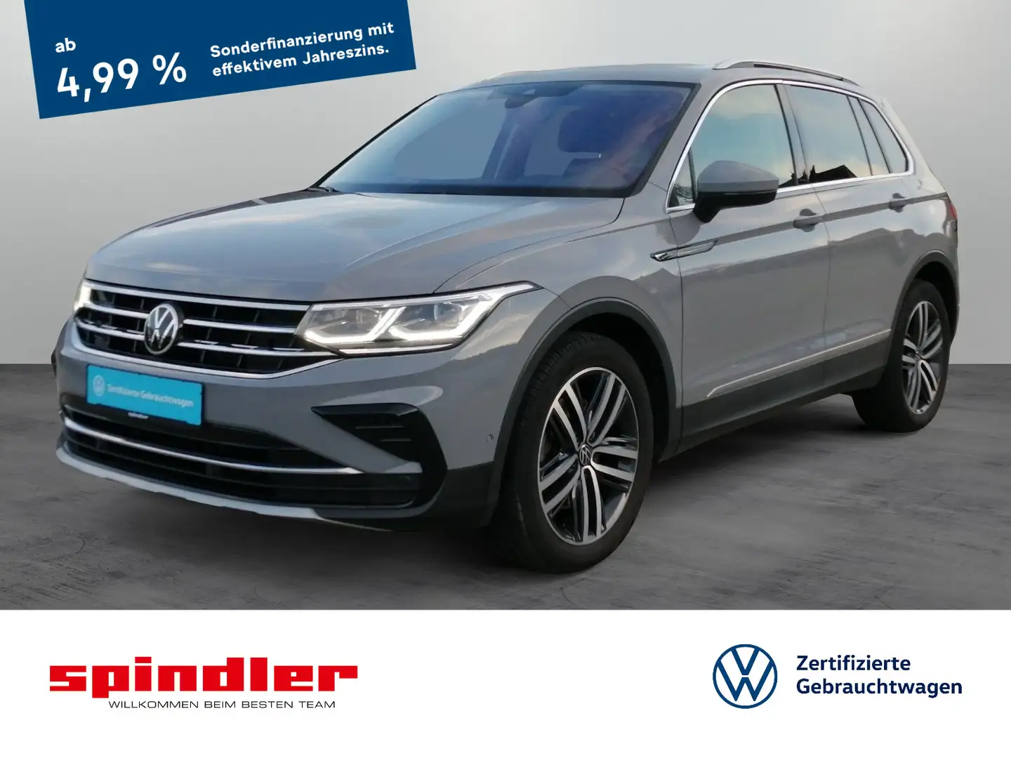 Volkswagen Tiguan Elegance 2.0 TDI 4M DSG/Sportf., AHK, ACC Grau - 1