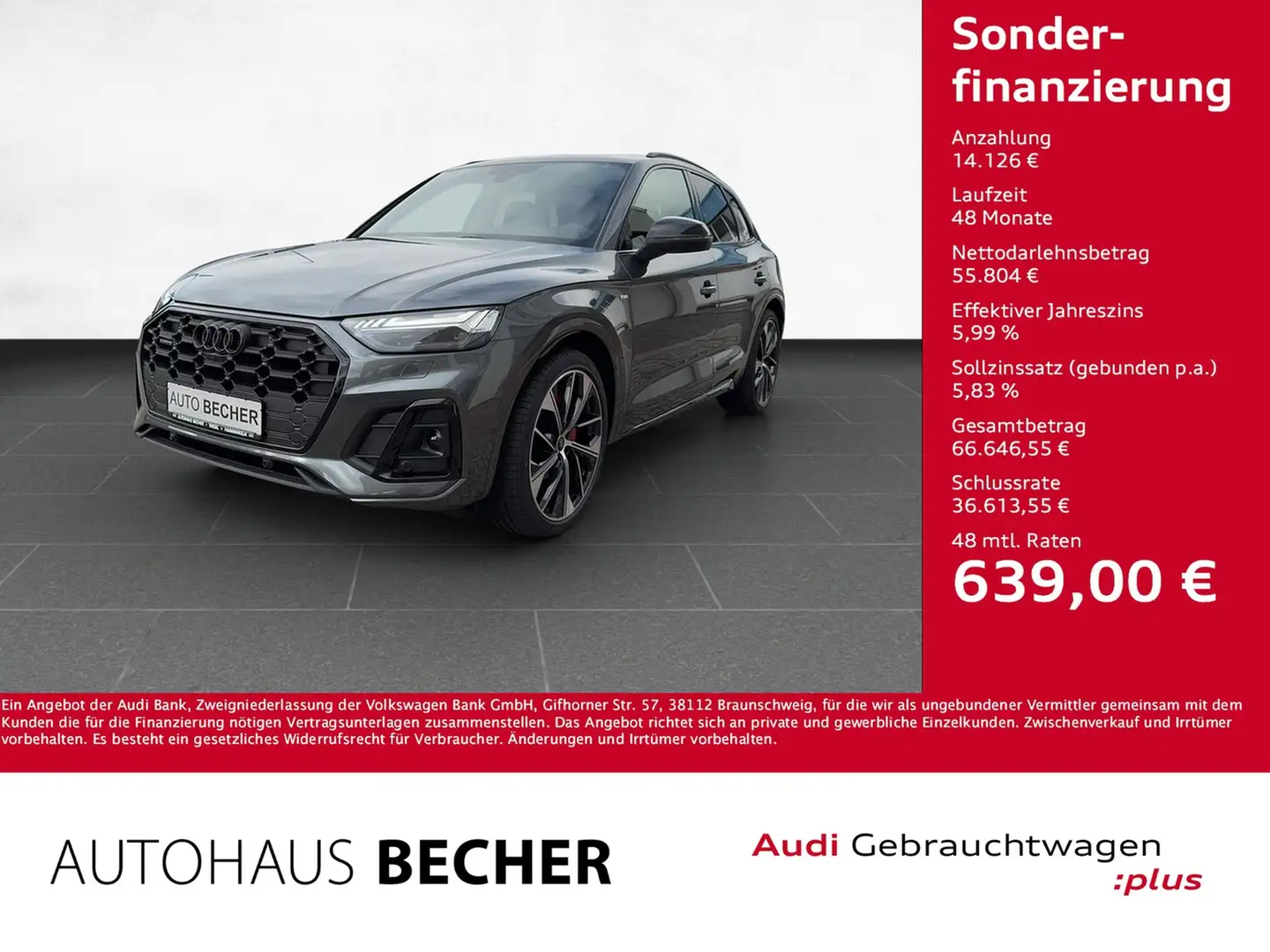 Audi Q5 S line 40 TDI quattro S tronic /AHK/Sitzhz Grau - 1