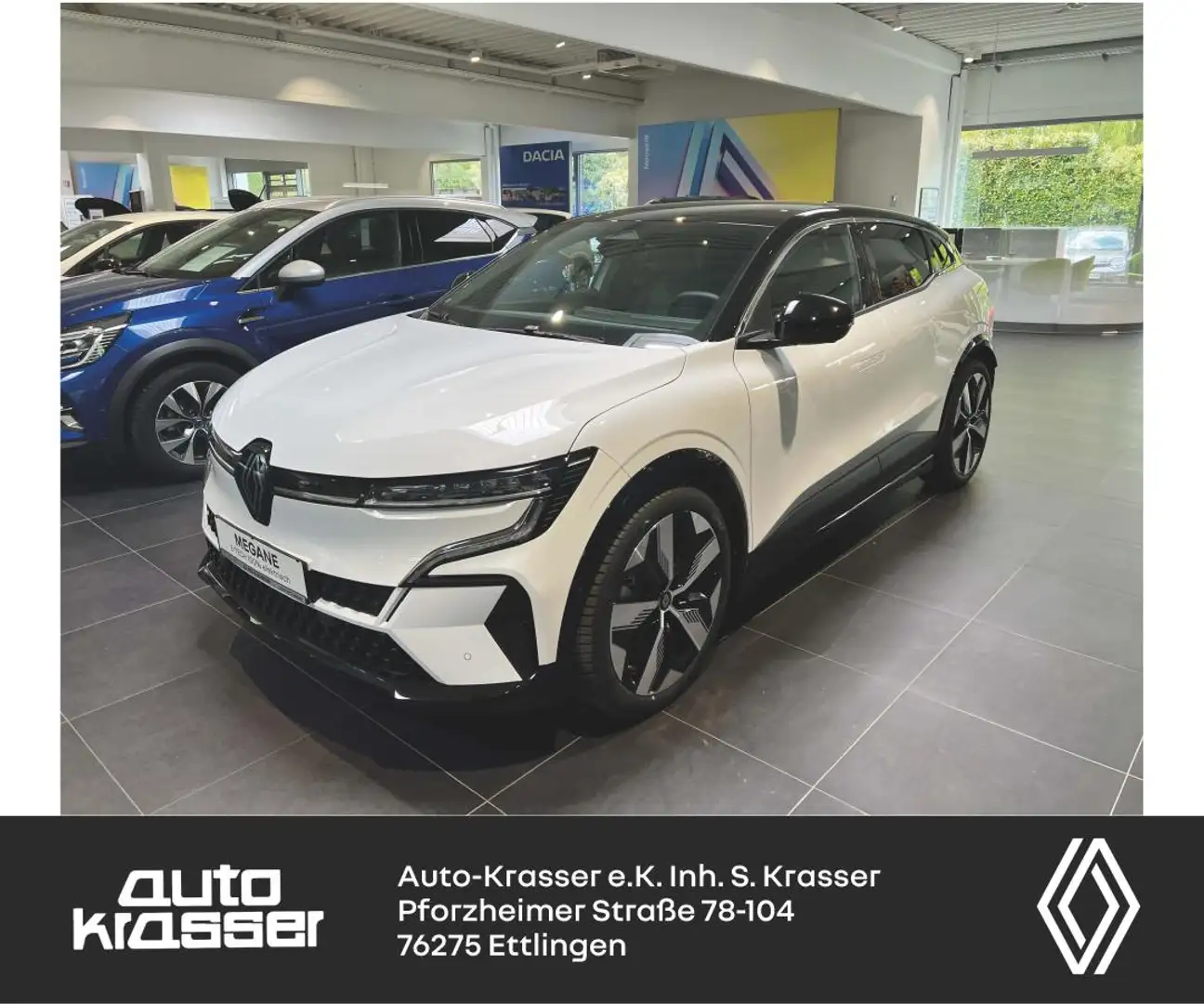 Renault Megane E-Tech T.Z. BATTERIE 60KW - ELEKTRO- Techno 220 Comfort R Weiß - 1
