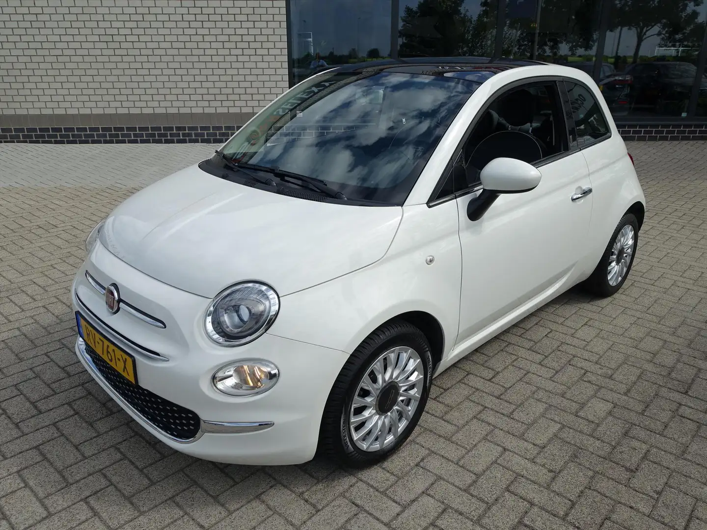 Fiat 500 1.2 LOUNGE PANODAK MET SLECHTS 30.450 KM Wit - 2