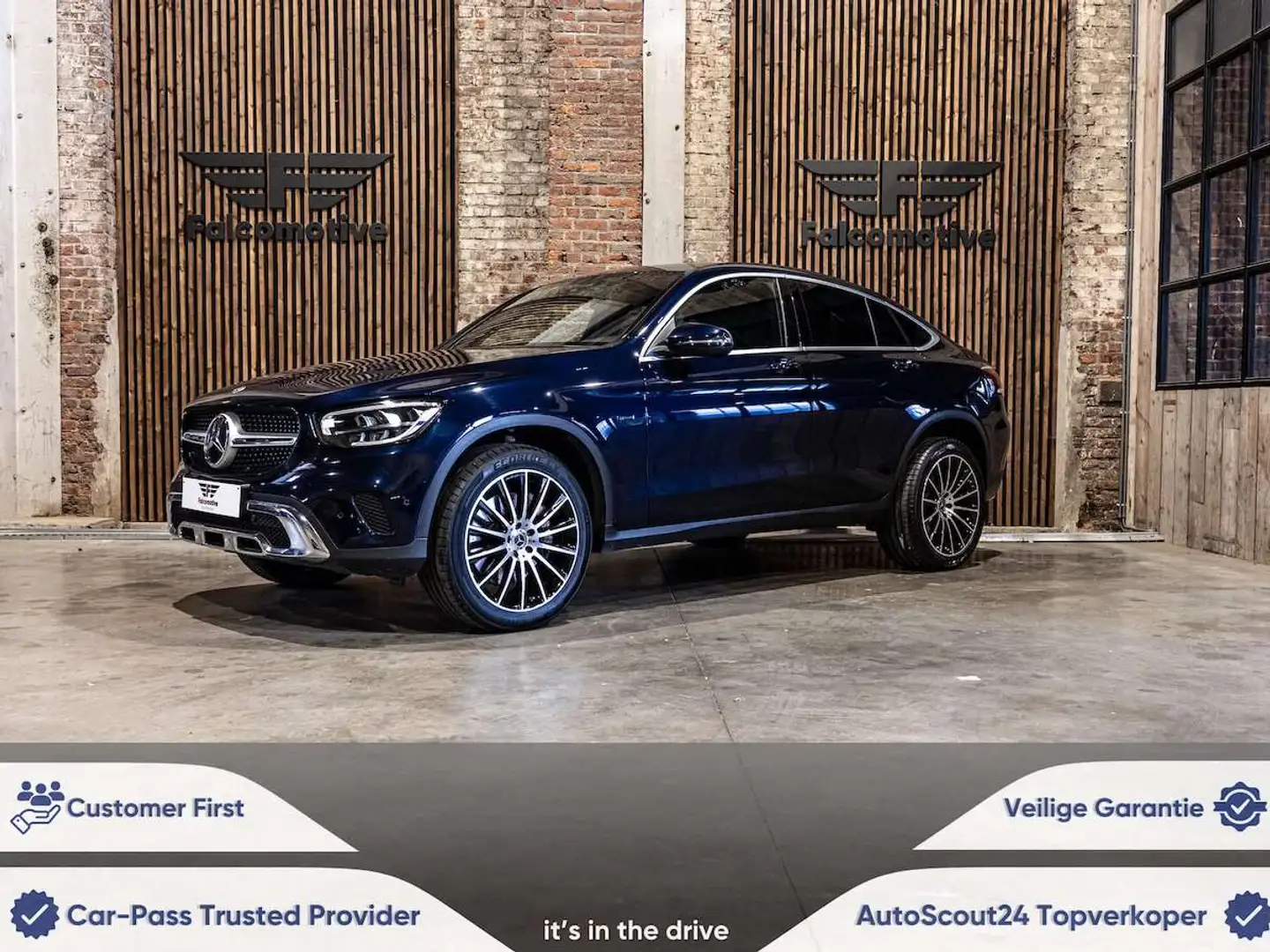 Mercedes-Benz GLC 300 de*PHEV*4MATIC*COUPE*MBUX*NAVI*LED*LEDER*FACELIFT* Blau - 1