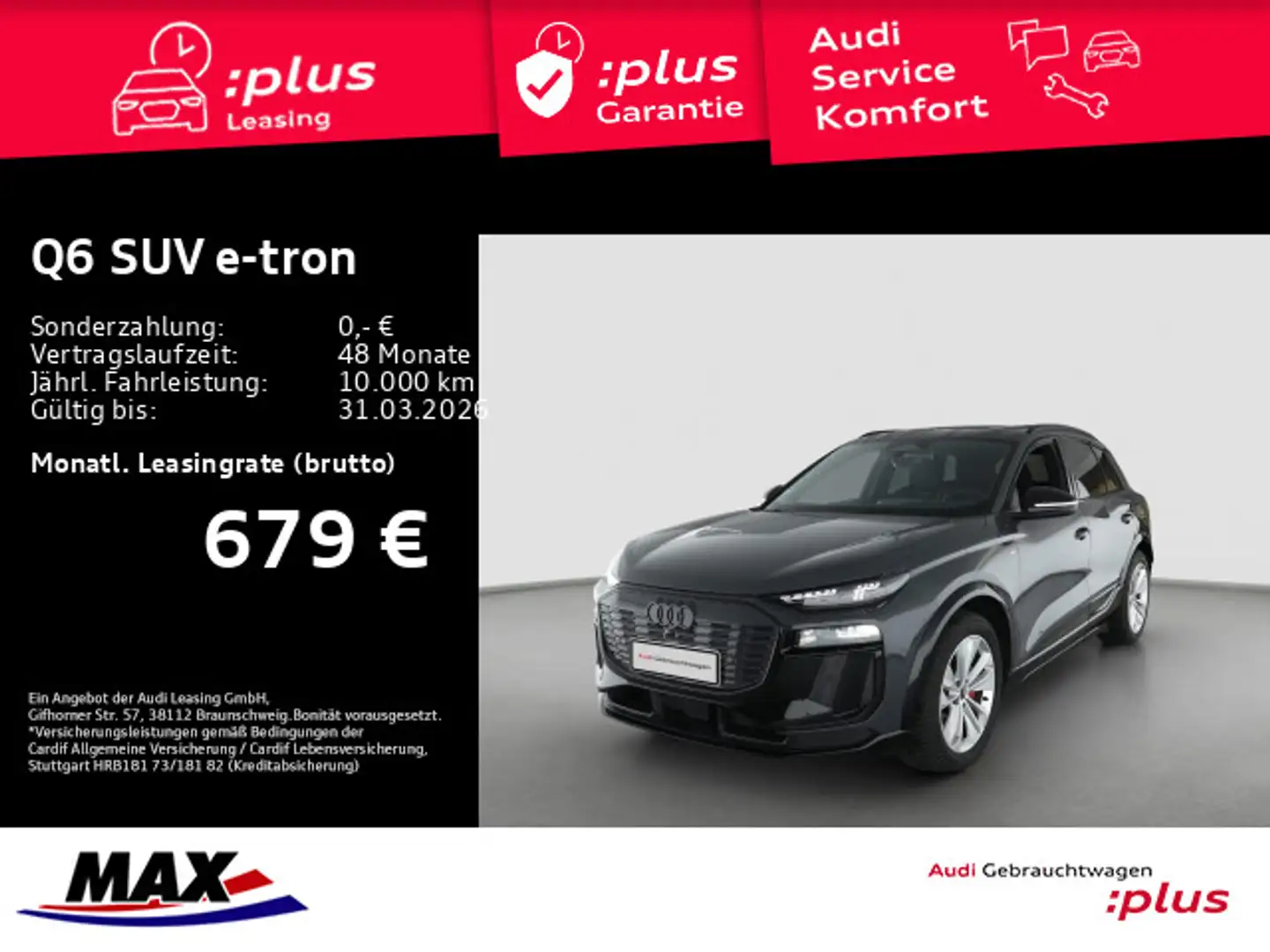 Audi Sonstige Q6 e-tron QUAT S LINE EDITION ONE MATRIX+AHK+B&O Grau - 1