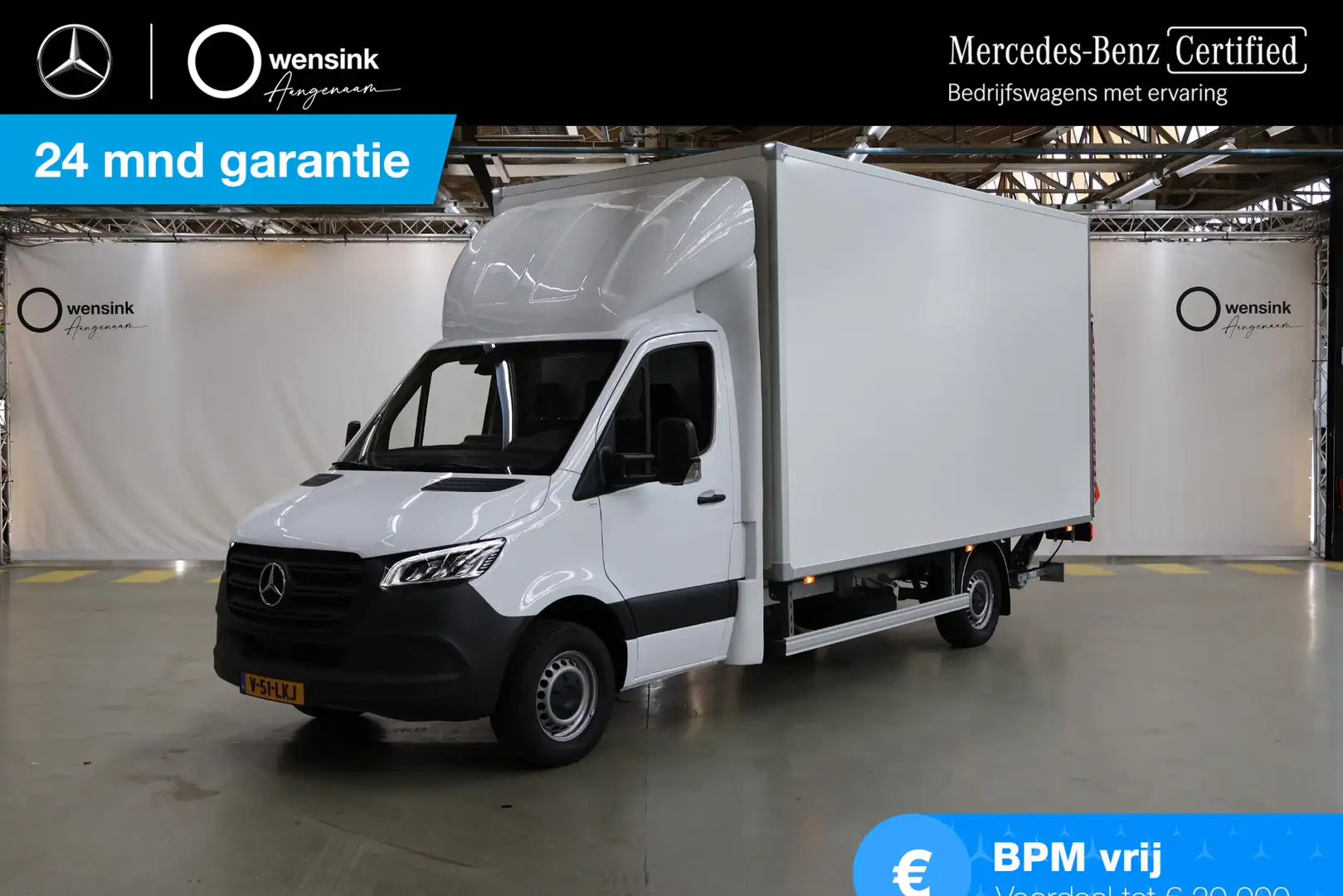 Mercedes-Benz Sprinter 317 CDI Aut. | L3 | Select | Bakwagen met Laadklep Wit - 1