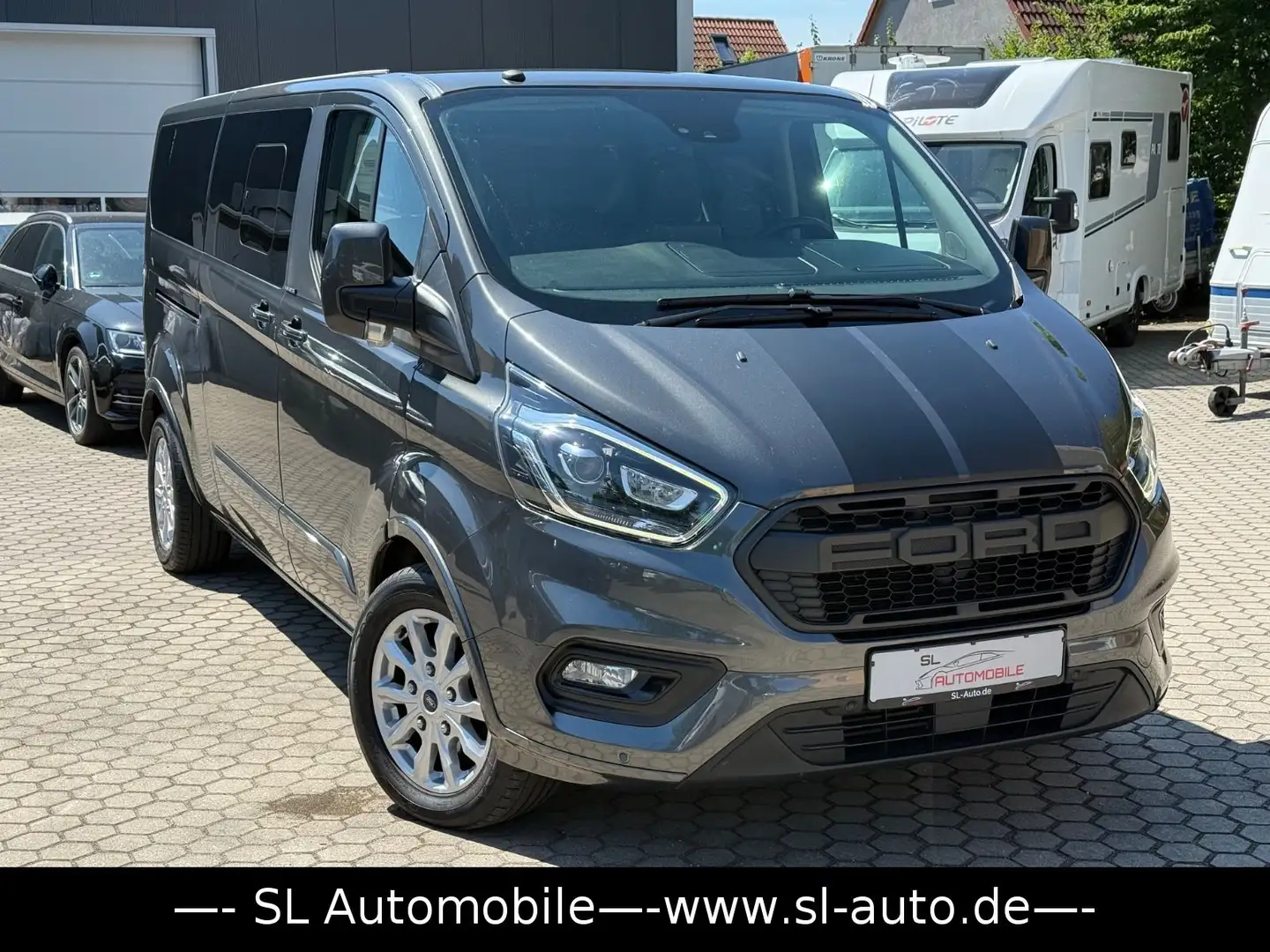 Ford Tourneo Custom 2,0 TDCI EB L2 Leder Navi Kam AC Grau - 1
