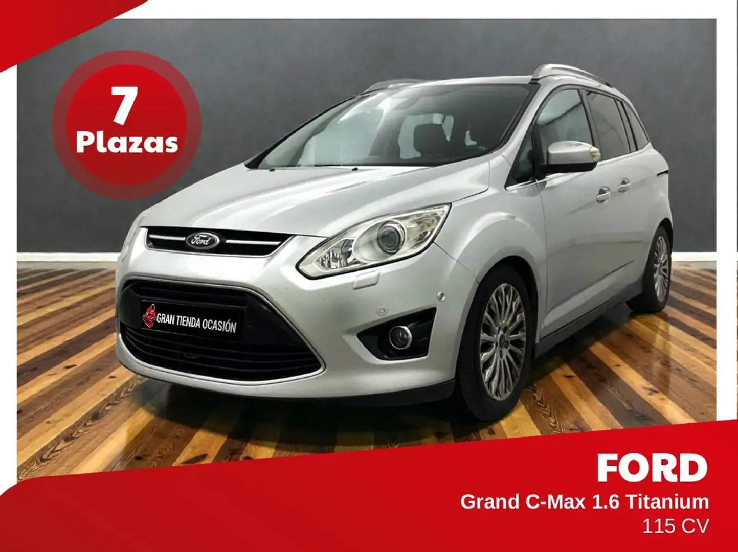 Ford C-Max 1.6TDCi Titanium 115 Grau - 1
