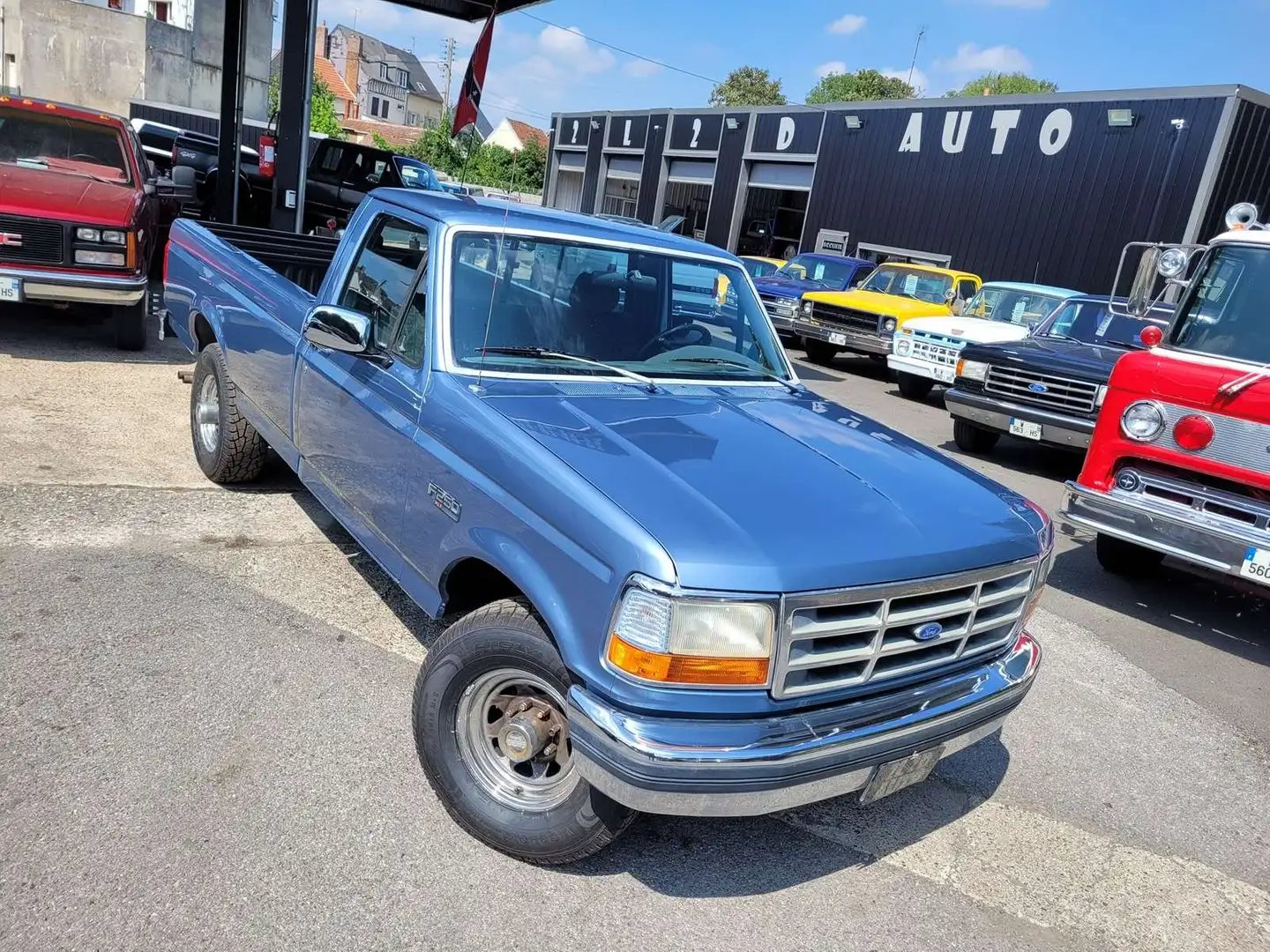 Ford F 250 FORD F250 7.5 V8 460ci 3 places XLT Blue - 1