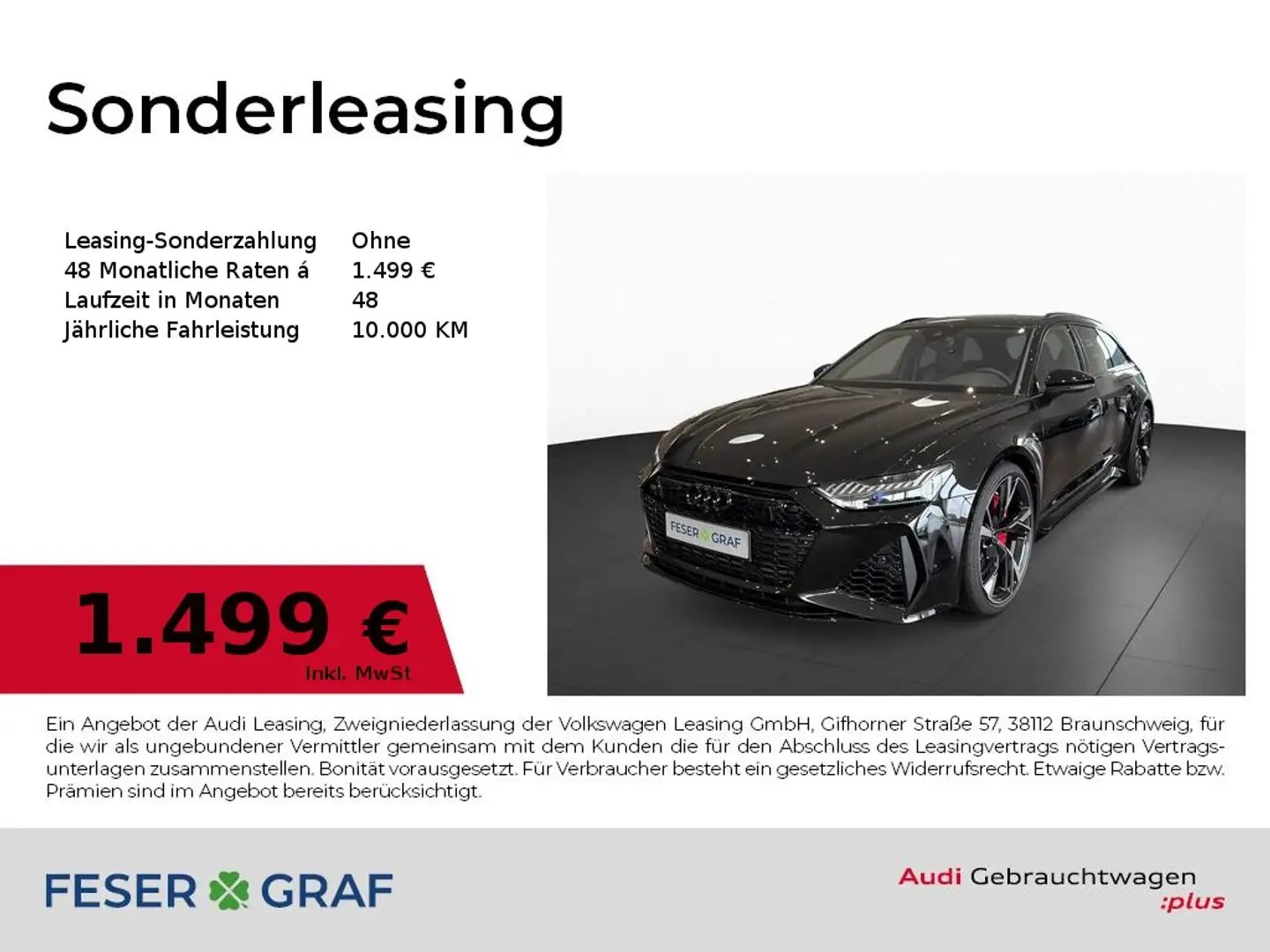 Audi RS6 Avant quattro TFSI *KERAMIK*AHK* Memor Schwarz - 1
