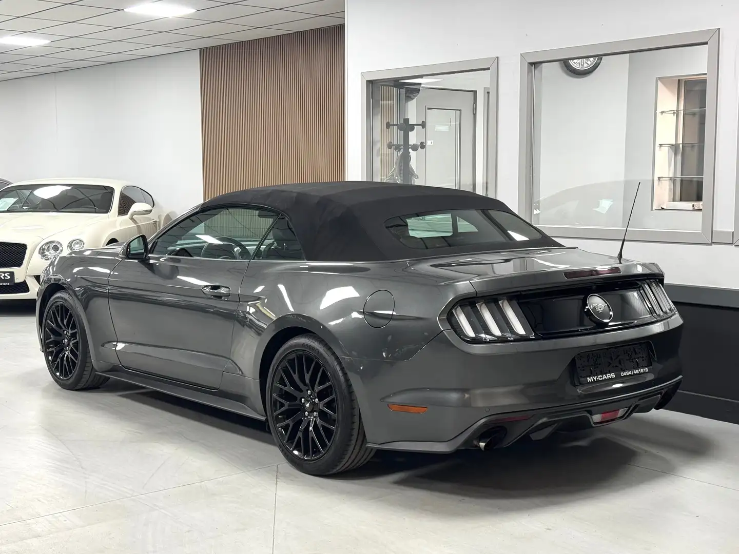 Ford Mustang Cabrio 2.3 Cuir Clim Gps Xenon Camera Garantie 1An Gris - 2