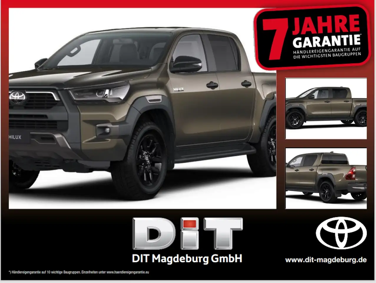 Toyota Hilux 2.8 D-4D 4x4 Double Cab Invincible ACC+LED