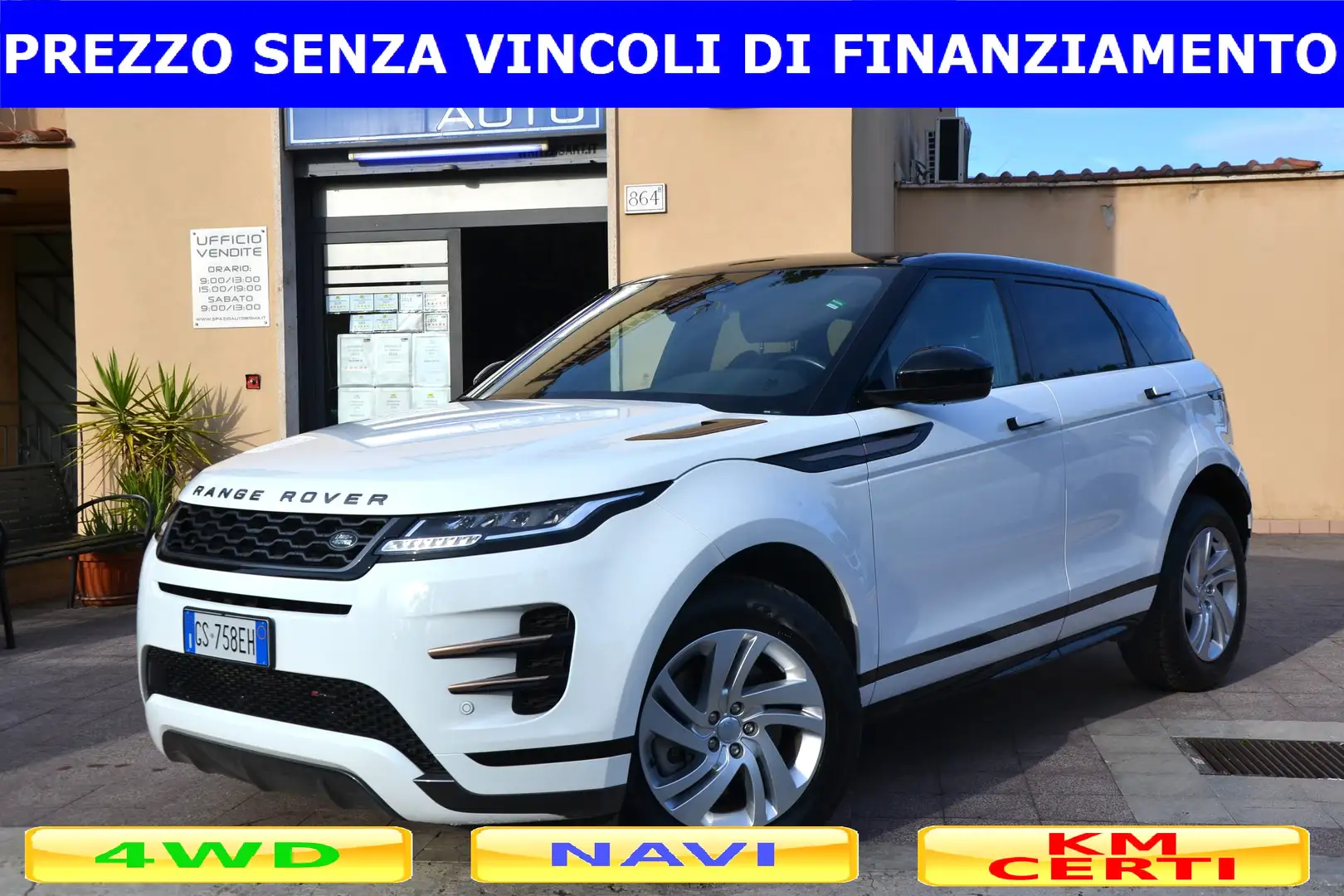 Land Rover Range Rover Evoque 2.0D I4 163CV AWD MHEV R-DYNAMIC **PREZZO VERO** Blanc - 1