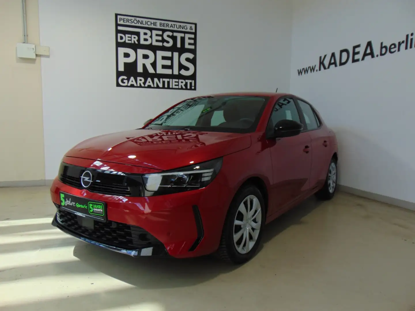 Opel Corsa F 1.2 Turbo SHZ+Kam.+PDC+Facelift+SpurW Rojo - 2