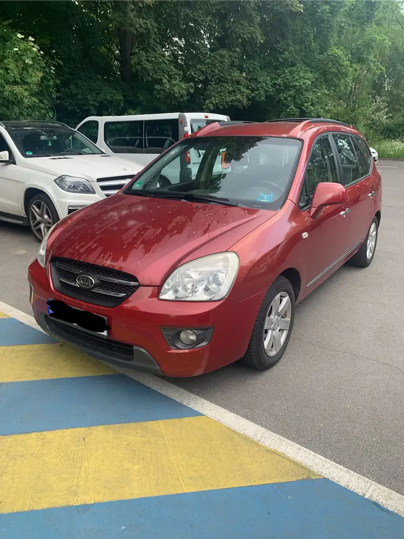 Kia Carens EX 7 Sitzer, Anhängerkupplung, Klima Rot - 2