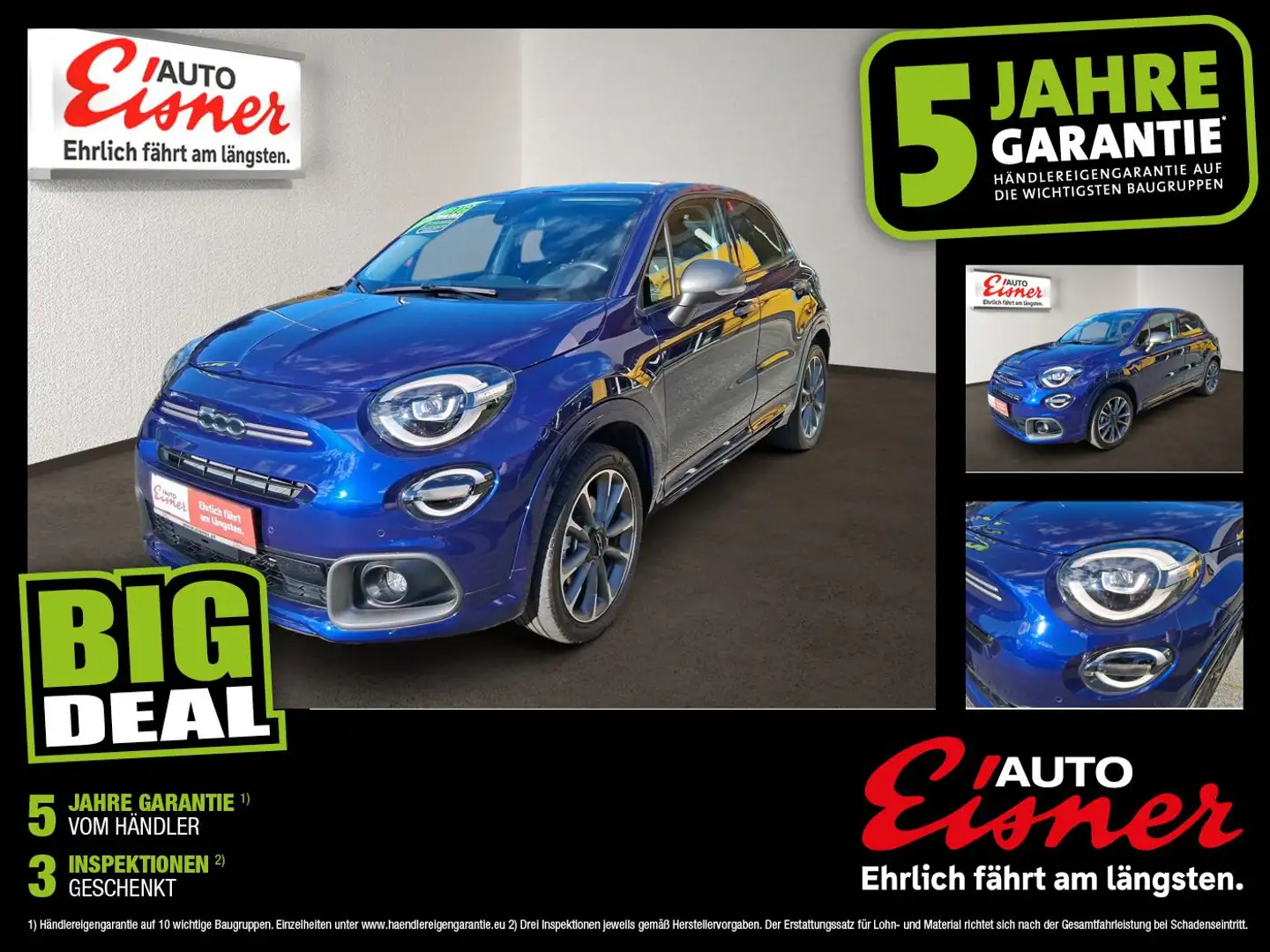 Fiat 500X SPORT HYBRID DCT Blau - 1