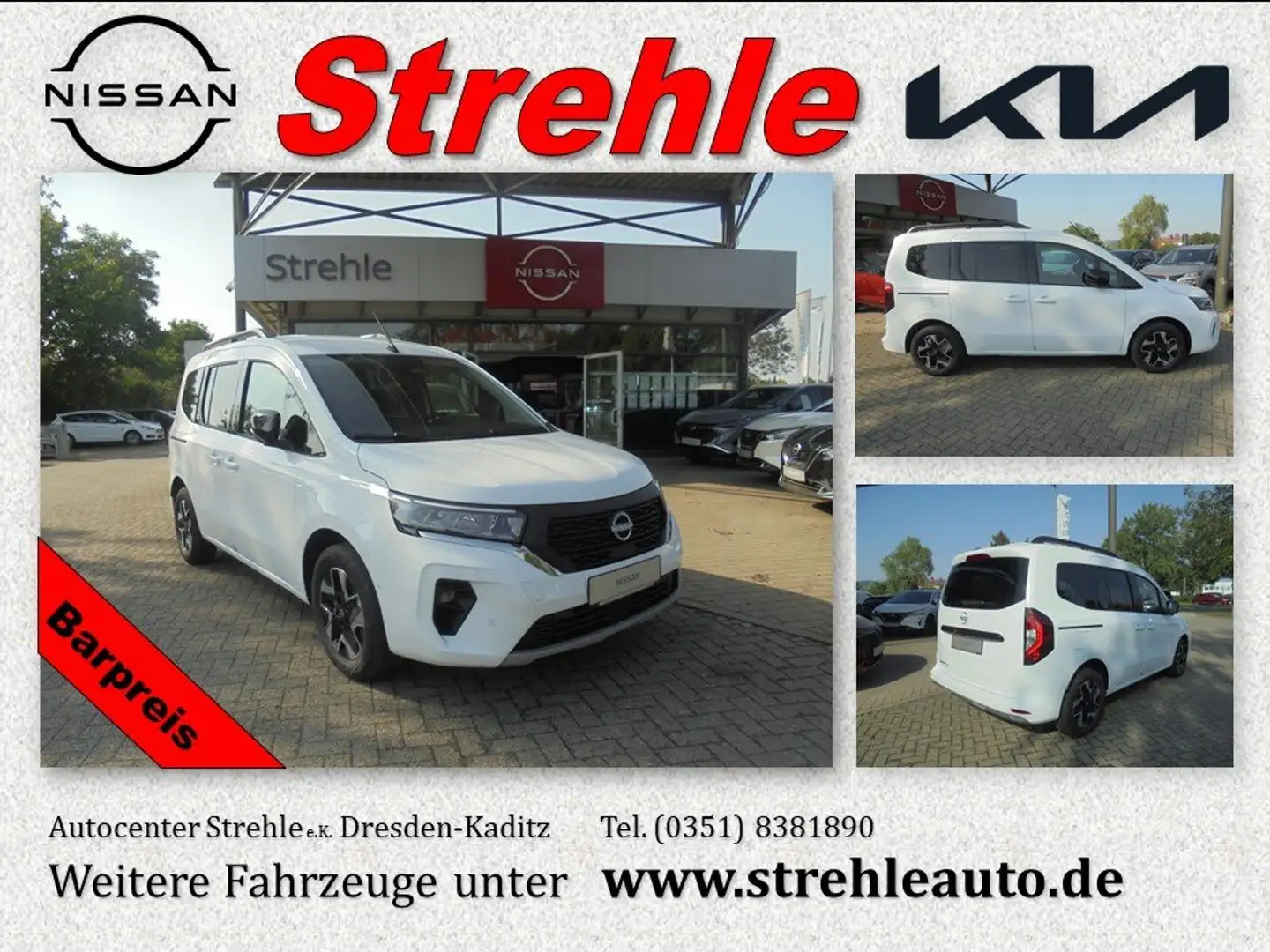 Nissan Townstar Kombi L1 N-Connecta 1.3DIG-T Design Weiß - 1