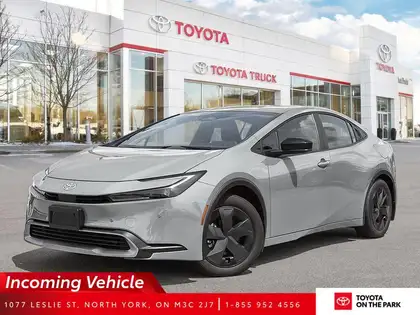 Silver 2026 Toyota Prius Plug-In Hybrid Sedan Continuously Variable Transmission