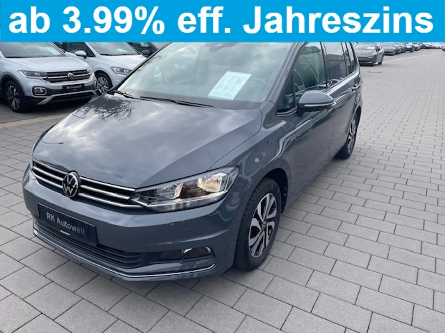 Volkswagen Touran 1.5 TSI Active Navi dig.Cockpit ACC Apple CarPlay Grau - 1