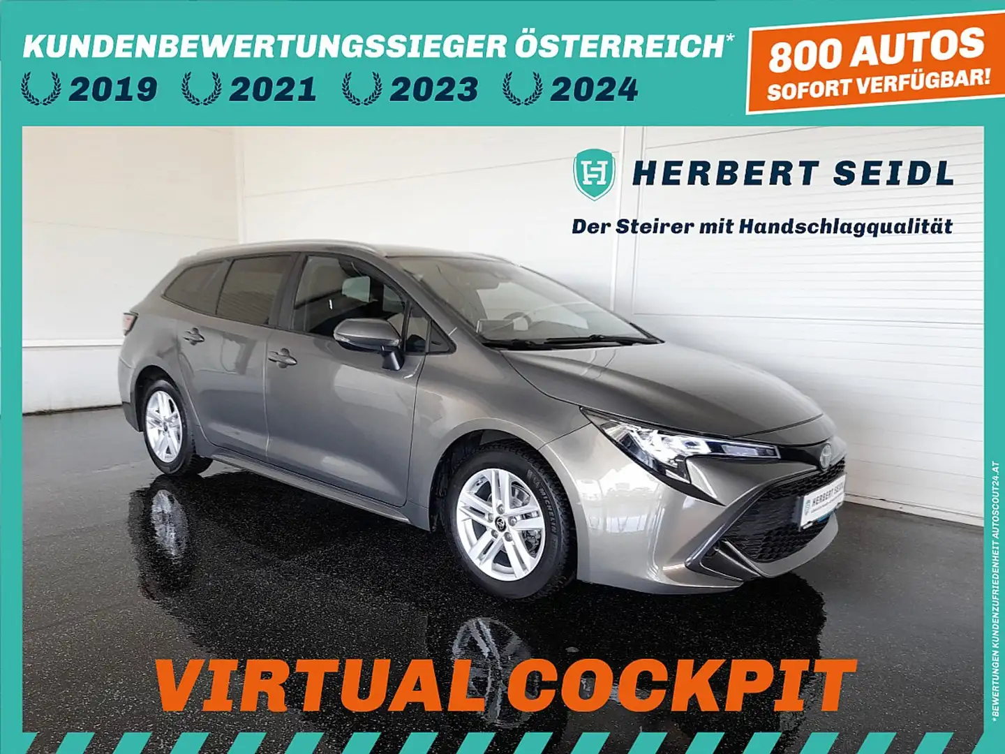 Toyota Corolla Touring SPORTS 1,8 Hybrid Aut *VOLL LED / HEAD-... Grau - 1