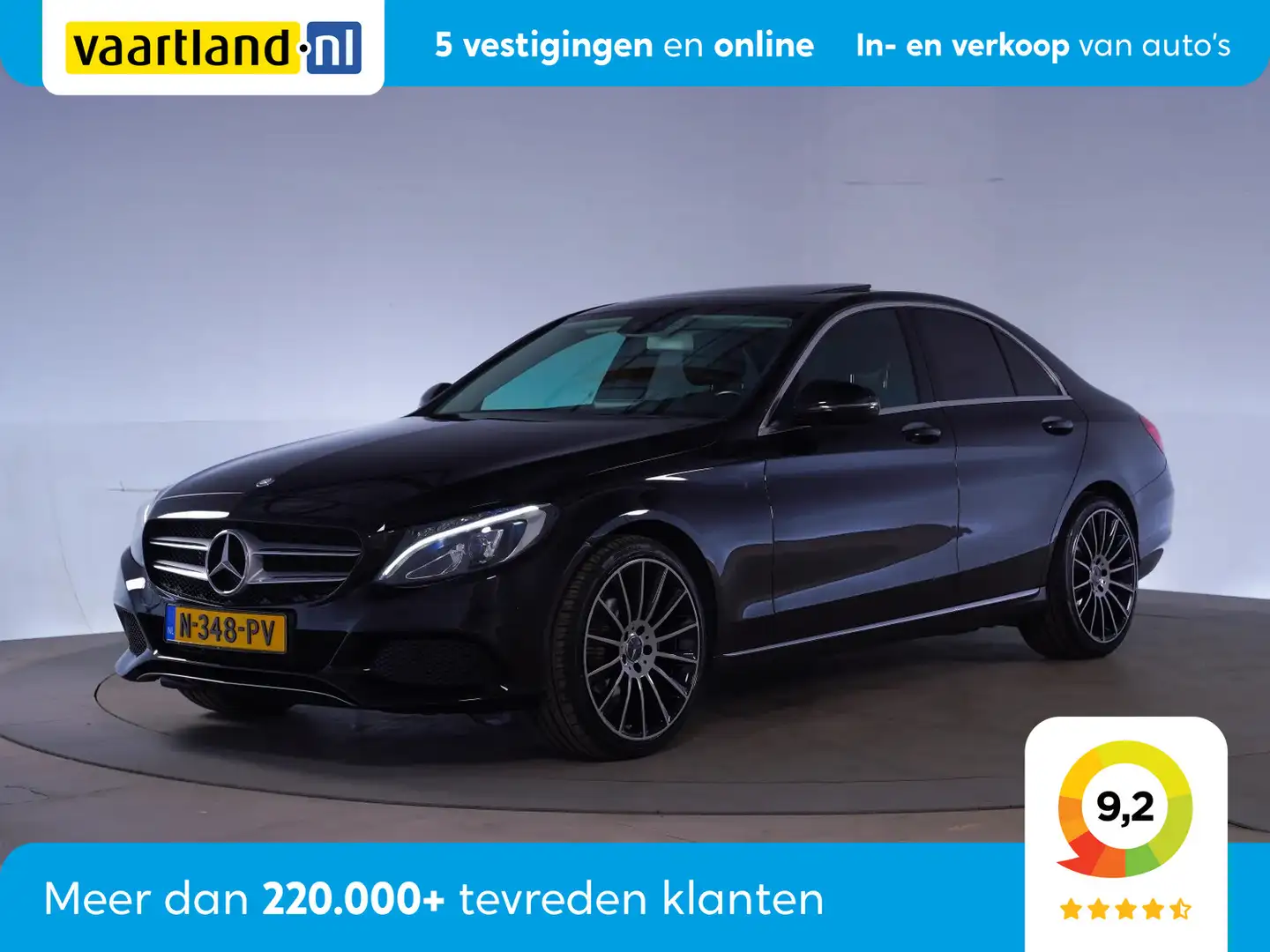 Mercedes-Benz C 180 Prestige[ Airco LED koplampen Cruise Control] Zwart - 1