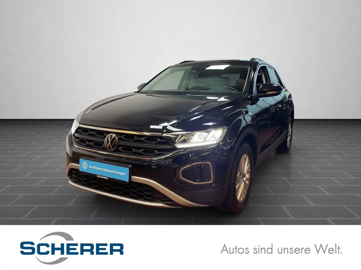 Volkswagen T-Roc T-ROC Life 1.0 TSI AHK NAVI LED SHZ Schwarz - 1