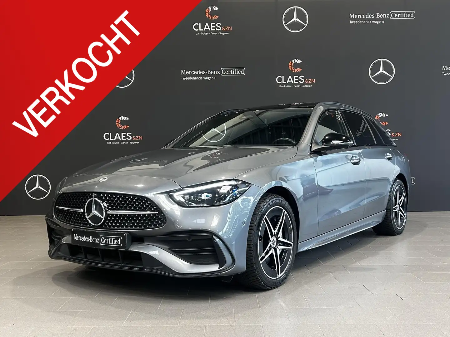 Mercedes-Benz C 300 300e Break AMG Line DOS 7266 Grigio - 1