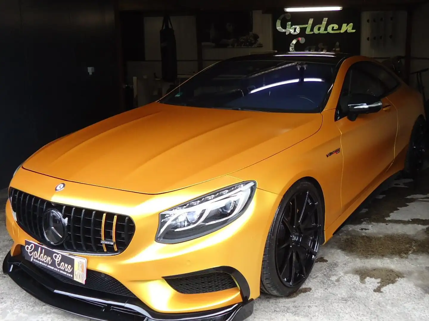 Mercedes-Benz S 500 Coupe+4-Matic AMG PACKET PERFORMANCE 21 INCH VOLL Sarı - 1