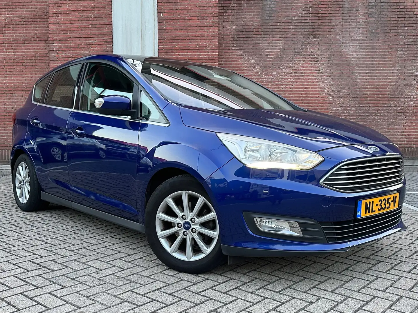 Ford C-Max 1.0 Titanium|PANO|CLIMA|PDC|NAVI|CRUISE Blauw - 1