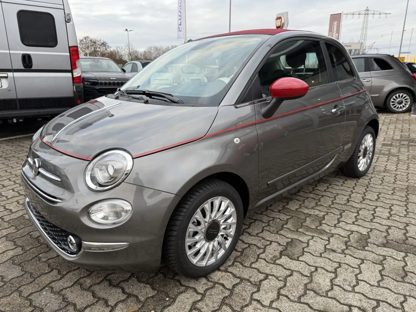 Fiat 500 C 1.0 GSE Hybrid Dolcevita Gri - 1