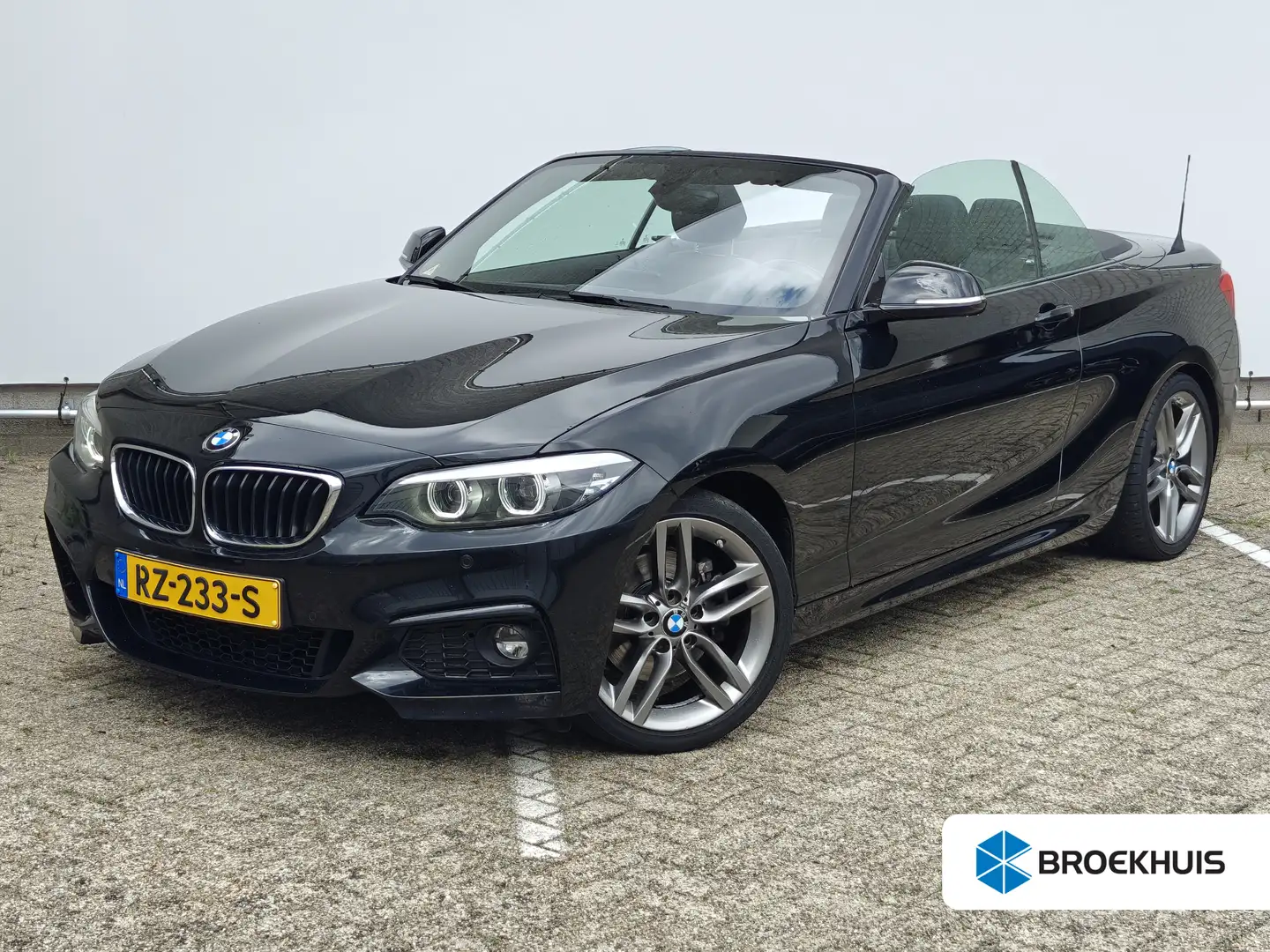 BMW 220 2-serie Cabrio 220i High Executive | Cruise contro Zwart - 1