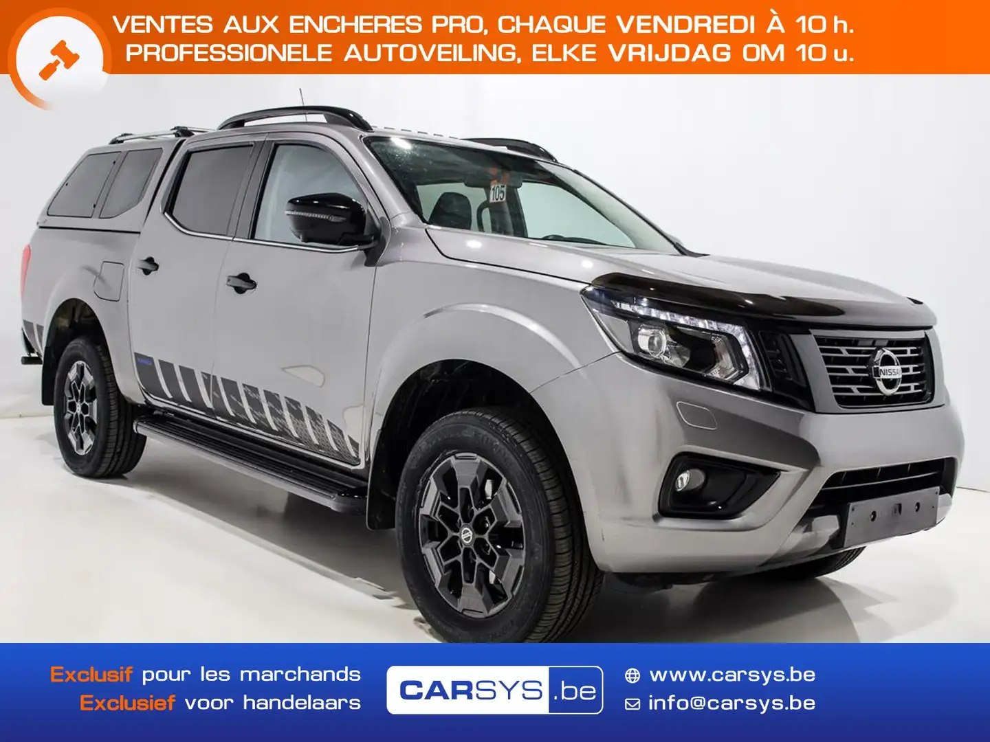 Nissan Navara 2.3 DCI 190 - BVA PANO - CUIR - LED - GPS - 18 ... Gris - 1