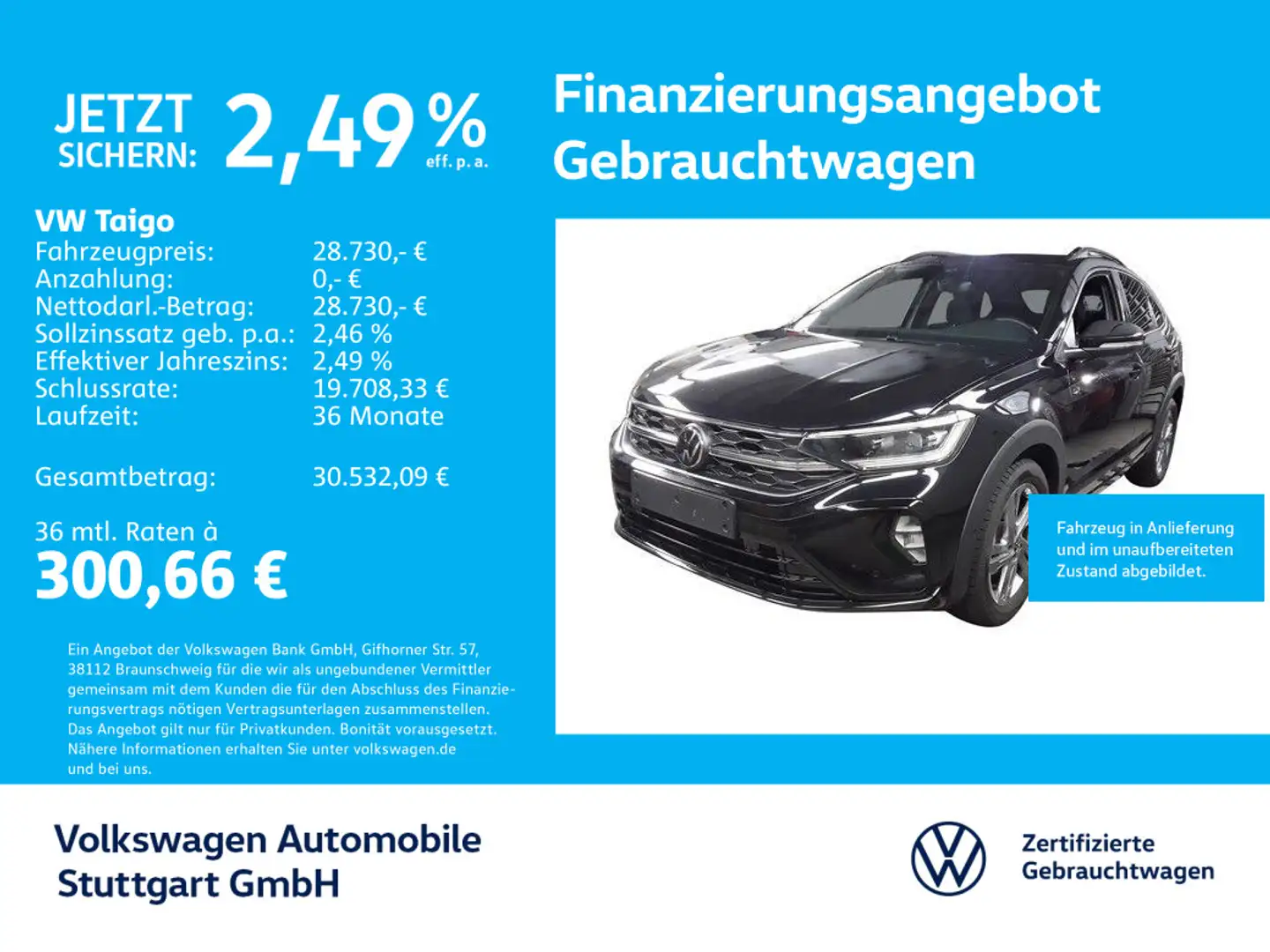 Volkswagen Taigo R-Line 1.5 TSI DSG Navi Kamera Schwarz - 1