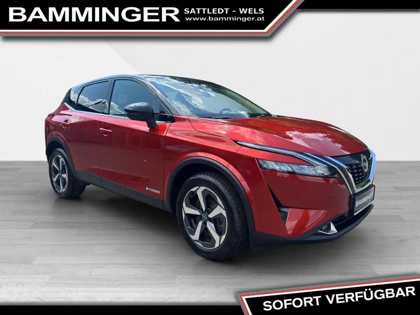 Nissan Qashqai 1,5 VC-T e-Power N-Connecta   Winterräder Rood - 1