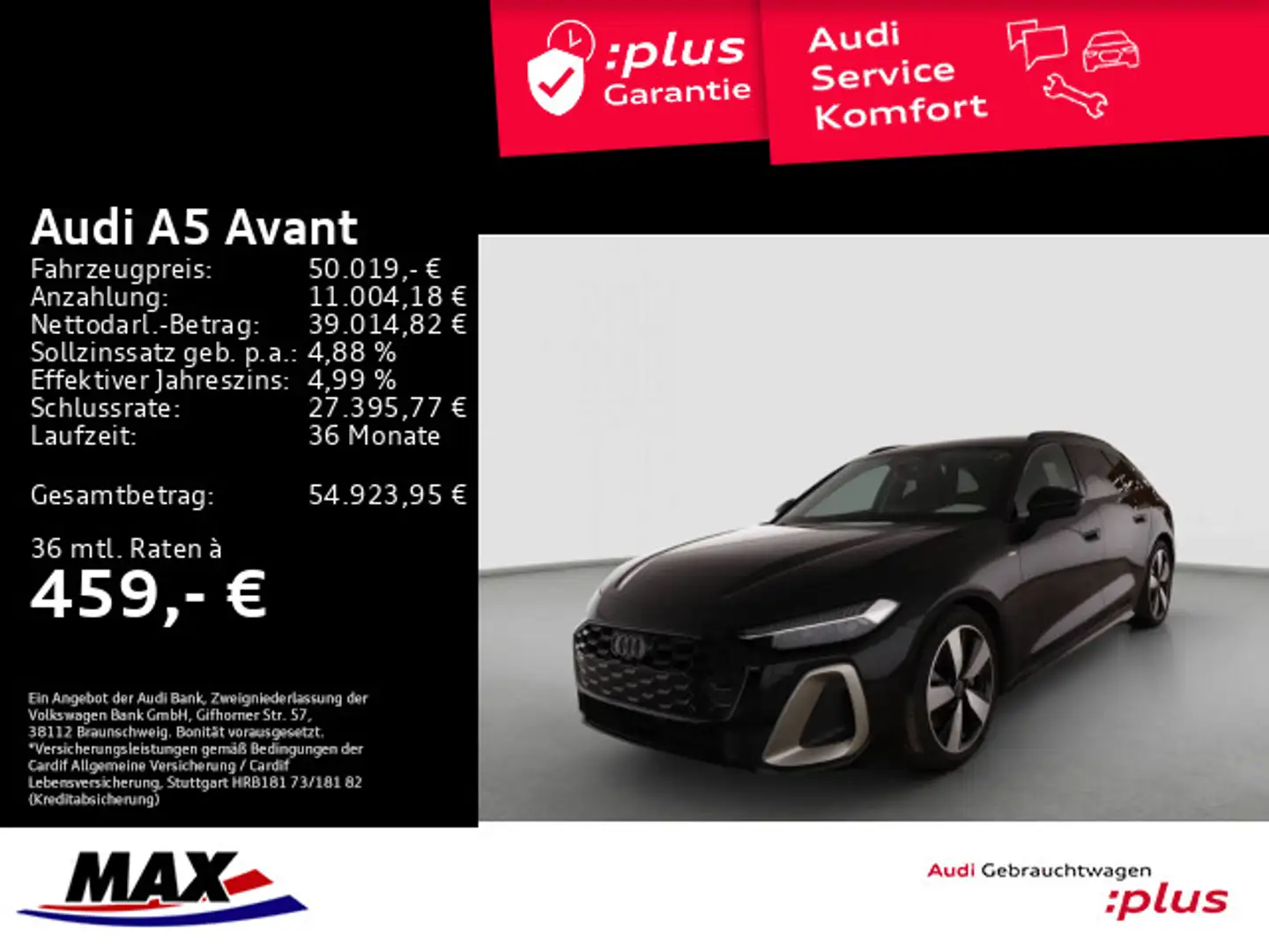 Audi A5 2.0 TDI S LINE EDITION ONE MATRIX+AHK++ Schwarz - 1