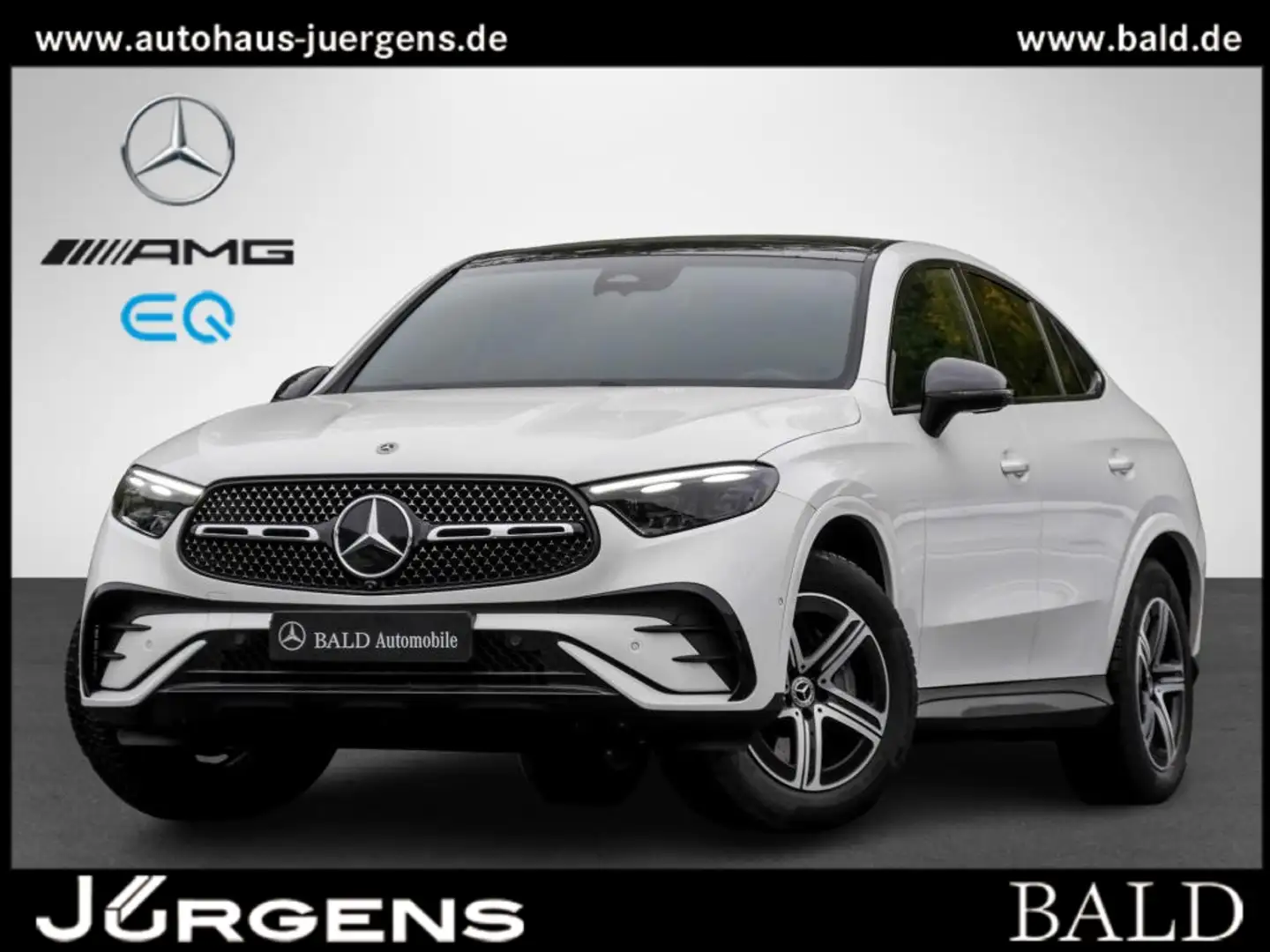 Mercedes-Benz GLC 300 4M Coupé AMG-Sport/Pano/AHK/Sitzklima/20 Weiß - 1