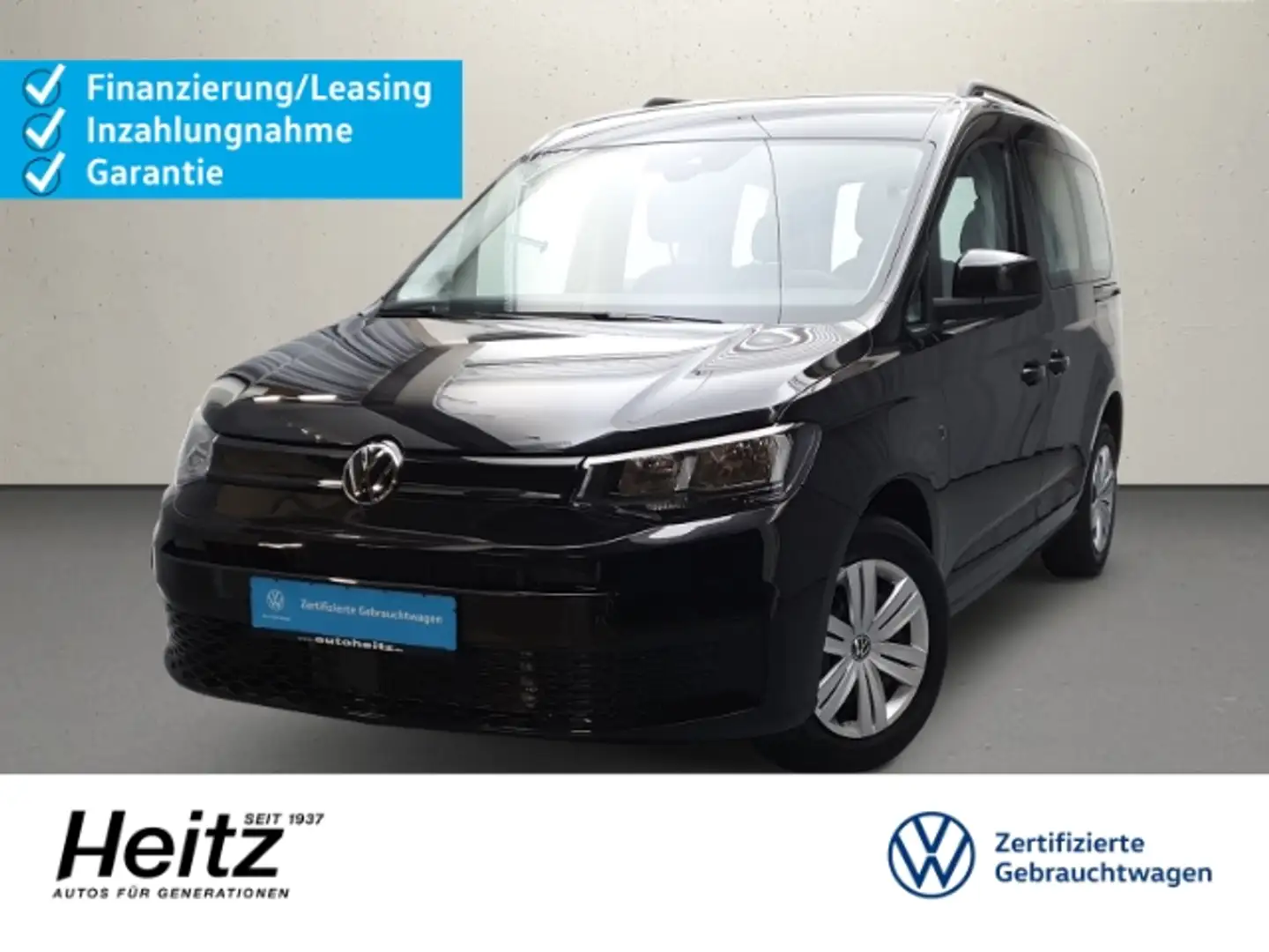 Volkswagen Caddy 1.5 TSI ACC Climatronic Rückfahrk SHZ PDC Noir - 1