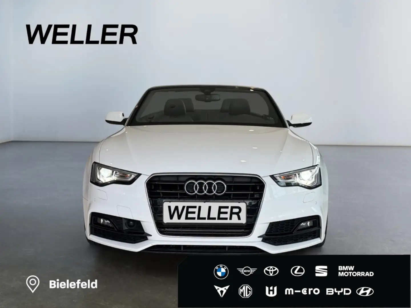Audi A5 Cabrio 1.8 TFSI multitronic *Alcantara*B&O*CAM* Weiß - 2