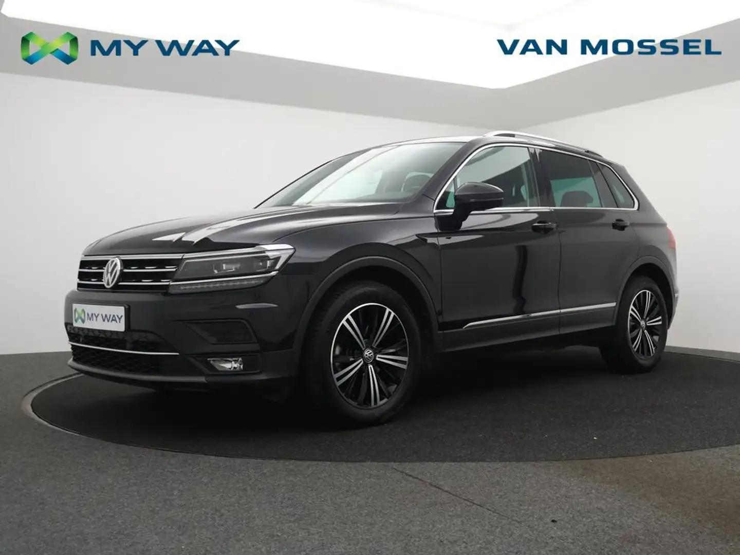 Volkswagen Tiguan 1.4TSI 150PK *AUTOMAAT*FULL LED*LEDER*TREKHAAK*NAV Чорний - 1