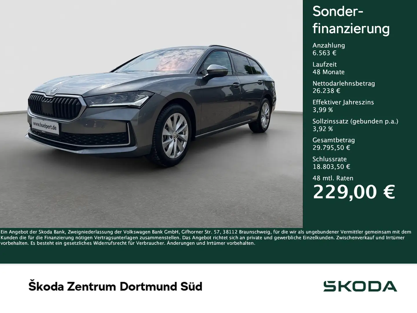 Skoda Superb Combi 2.0 SELECTION CAM ACC E-KLAPPE NAVI Grau - 1