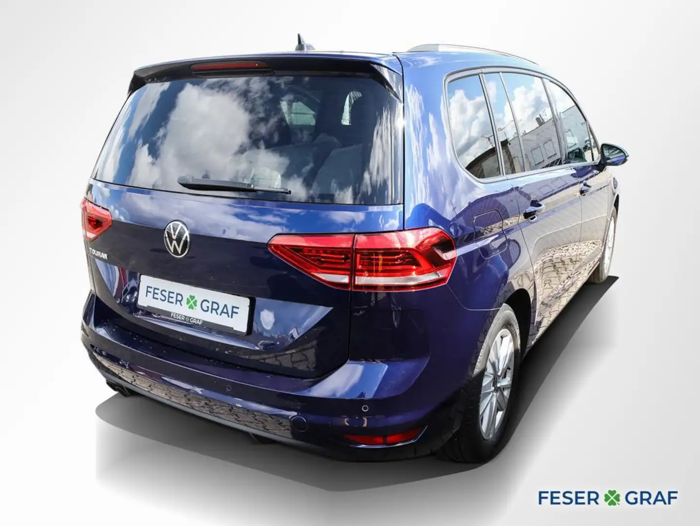 Volkswagen Touran 2.0 TDI Comfortl. DSG AHK Navi RüKa Blau - 2